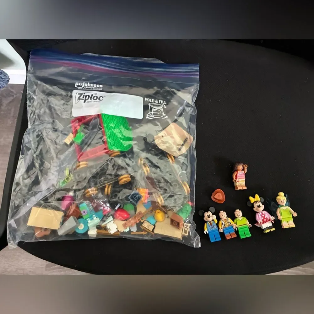 Lego Disney Celebration Train Assorted Mini Fig Blocks Set Woody Moana Peter Pan